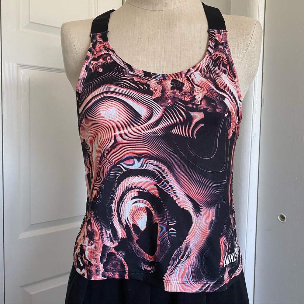 Nike Pro Crimson Pulse Marble Training Tank Top